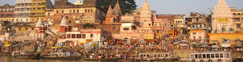 Temples and Ghats on the Varanasi River